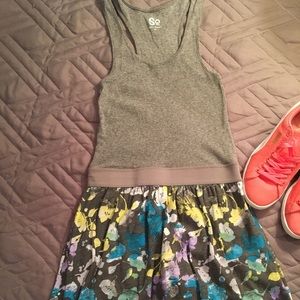 Sun dress with floral skirt